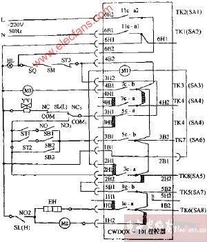 奥柯玛(普爱)WQP系列家用全自动洗碗机电路图1