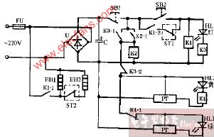 康怡DZX-68高温电子消毒柜电路图