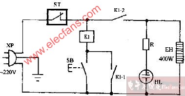 德力DCX-15高温电子茶具消毒柜电路图