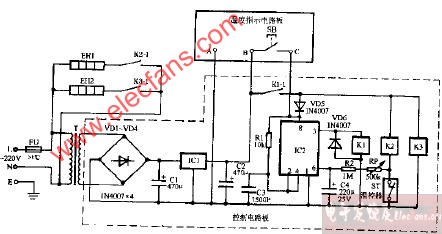 茵德GX-60A高温电子消毒柜电路图