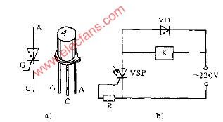 非自锁式光控晶闸管继电器电路图
