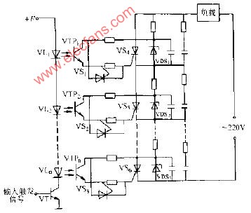 光控串联晶闸关开关电路图