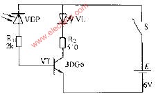 光控发光二极管电路图