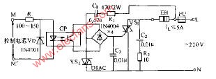 光耦合交流固态继电路图