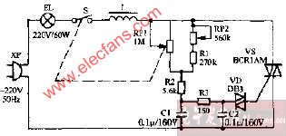 四达牌SBT-180型鸿运调光书写台灯电路图