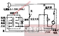 白菊SHJJ-1型多用食品加工机电路图