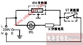 三角牌喷汽喷雾电熨斗电路图