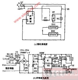 神奇QPFB-10型台式蒸汽电熨斗电路图