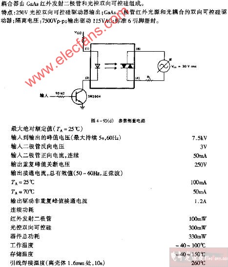 MOC3009-MOC3012参数测量电路图