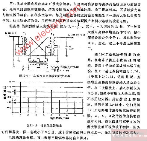 高效率偶次谐波发生器电路图