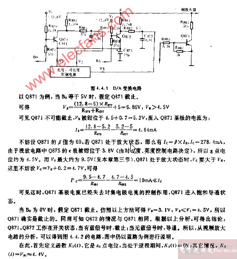 D/A变换电路图