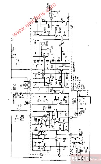 HA11235行扫描部分内部等效电路和典型外围电路图