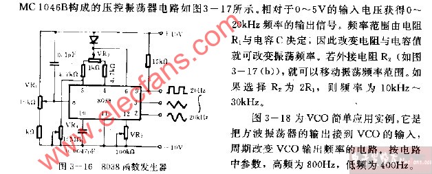 8038函数发生器电路图