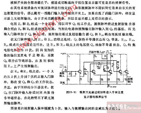 雷达视频开关电路图