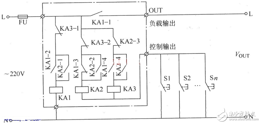 多地控制开关电路