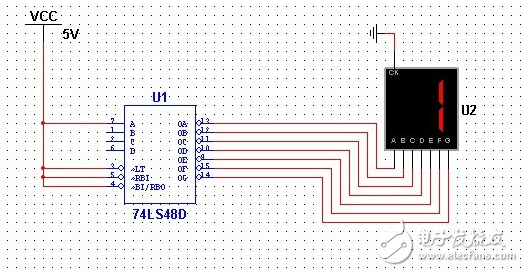 74ls48引脚图及功能、真值表和典型应用电路分解