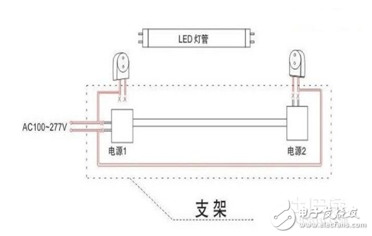 电子镇流器接线图