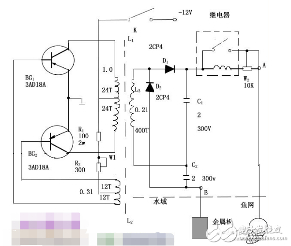 电子捕鱼器原理与制作电路图集