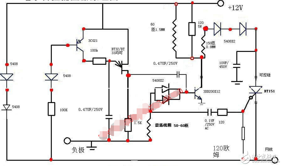 电子捕鱼器原理与制作电路图集