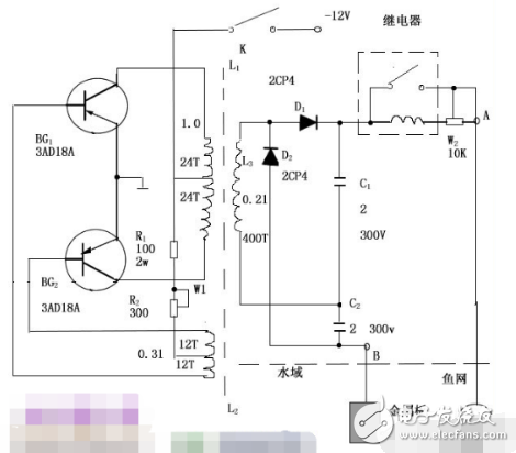 12V电子捕鱼器的工作原理及制作教程