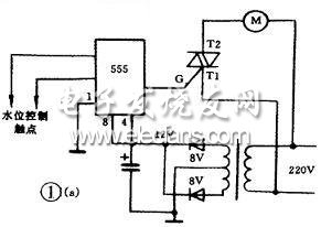 555组成的自动水位控制电路