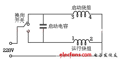 开关控制正反转接线