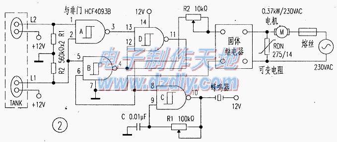 与非门水泵控制电路图