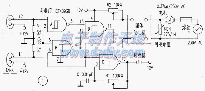 与非门水泵控制电路图