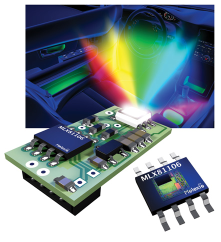 Melexis is targeting automotive ambient lighting systems