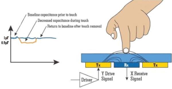 Mutual capacitance sensing response