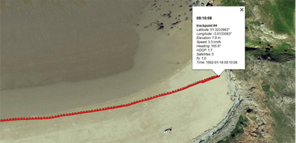 Start location and initial path