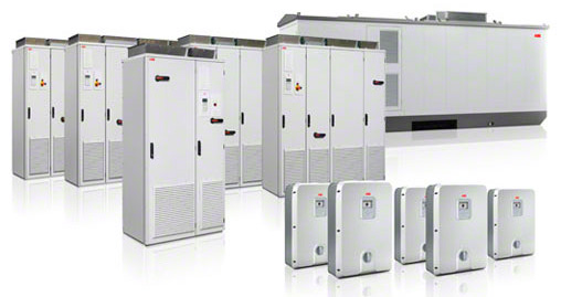 ABB’s extensive range of solar inverters