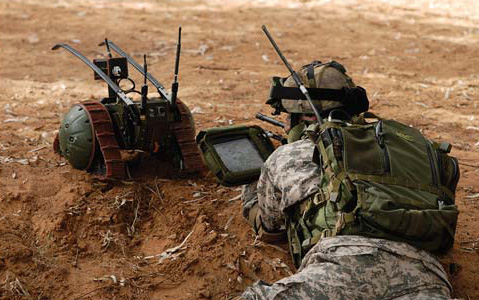 Modern soldier on the digital battlefield