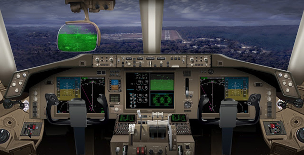 Boeing 767 cockpit