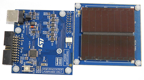 A good example of MPPT management is provided by the STEVAL-ISV021V1 energy harvesting evaluation kit from STMicroelectronics for solar cell and TEG applications. (Source: STMicroelectronics)