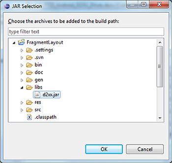 Adding a Java D2xx Library Step 3