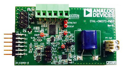 The EVAL-CN0372-PMDZ energy harvesting evaluation board from Analog Devices