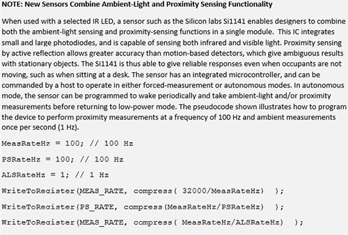 Programming Silicon Labs' Si1141 in autonomous-sensing mode.