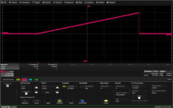 Teledyne LeCroy HDO4104 示波器通道设置图（单击查看全尺寸图片）