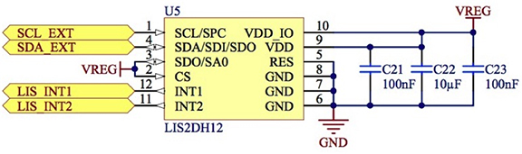 Diagram of Nordic Thingy reference design