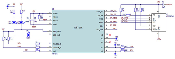 Diagram of ams AS7262 and AS7263 Demo Kits (click for full-size)