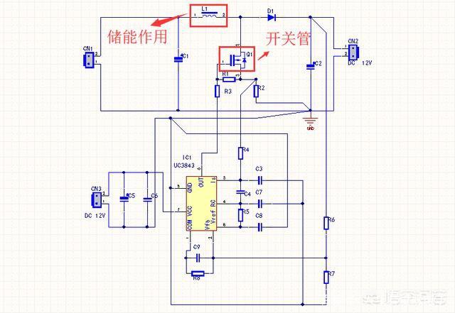 升压型DC-DC转换电路工作原理