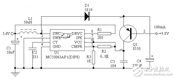 3.7伏升9伏电源电路图大全（五款模拟电路设计原理图详解）