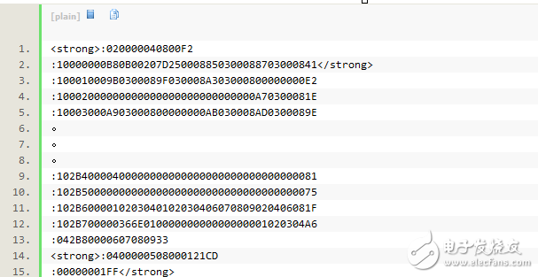 stm32之.hex 文件