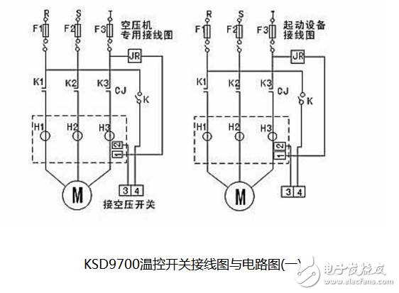 温控开关ksd9700接线图