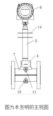 【新专利介绍】一种全夹套型涡街流量计