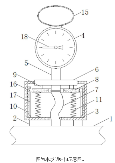 【新专利介绍】一种节流防震防冲击压力表