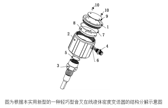 【新专利介绍】一种轻巧型音叉在线液体密度变送器