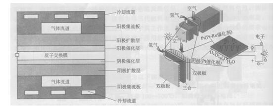 质子交换膜燃料电池的结构