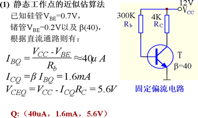 基本共射极放大电路电路分析